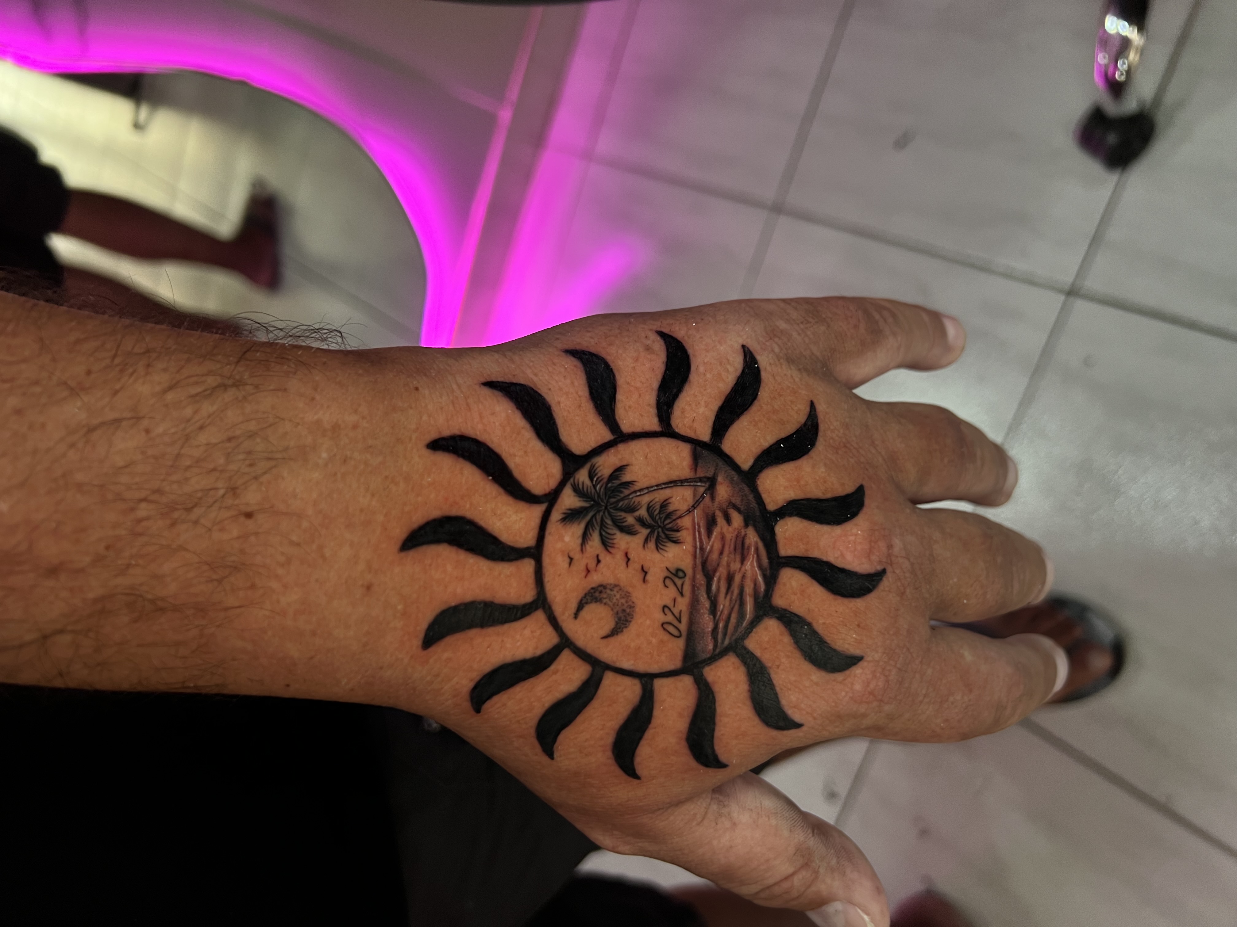 Hand tattoo