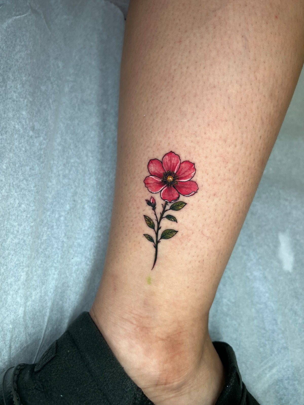 🌺 Pequeña, delicada y llena de vida - Tatuaje en Punta Cana